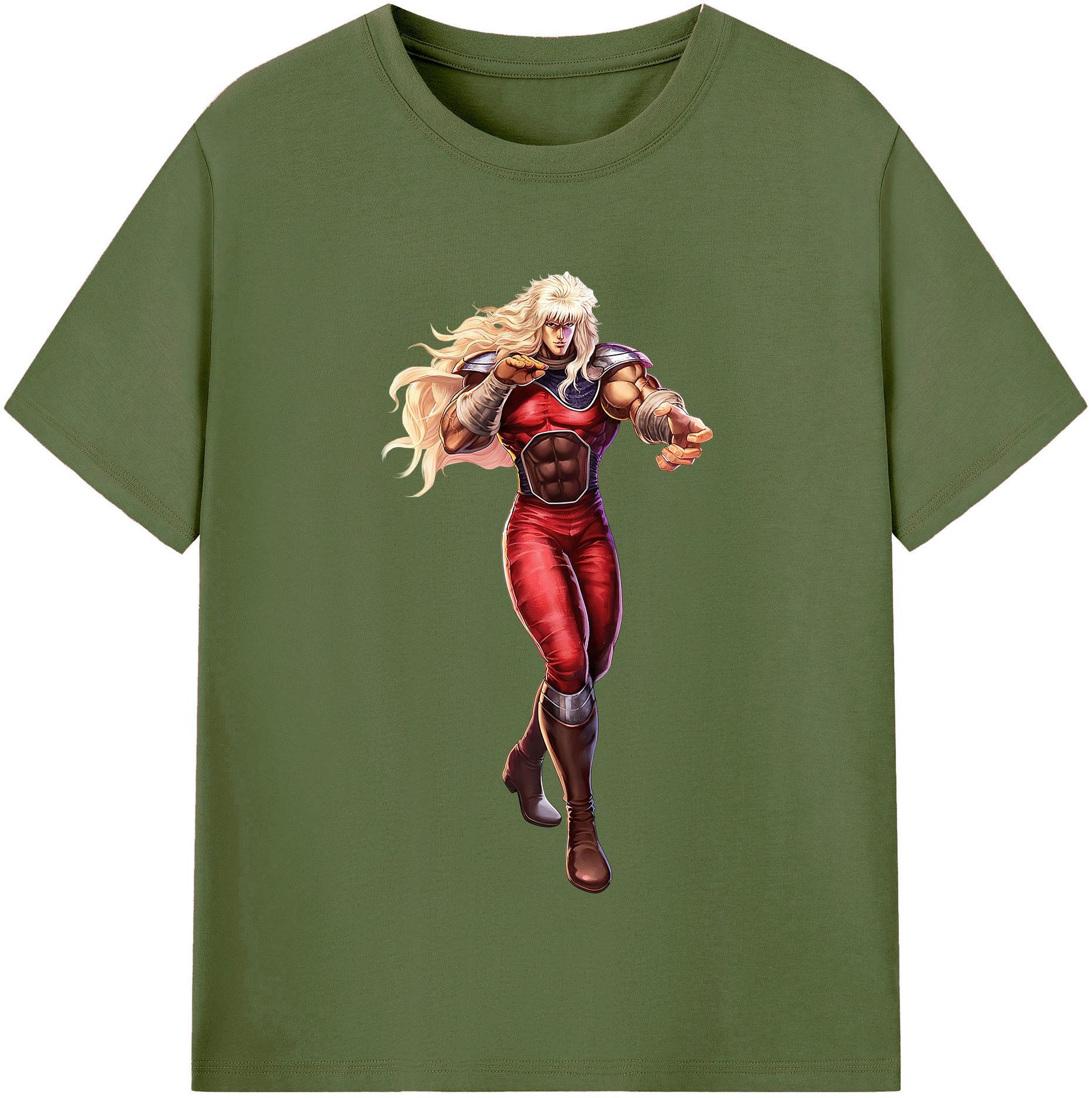 （画像用） 北斗の拳 Fist of the North Star 綿100％半袖Tシャツ（フロントプリント）